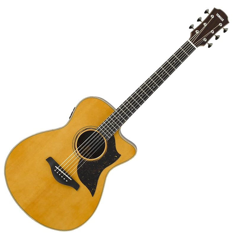 Yamaha AC5R All Solid Concert Acoustic Electric Guitar w/Hard Case - Vintage Natural Yamaha AC5R All Solid Concert Electric Guitar w/Hard Case