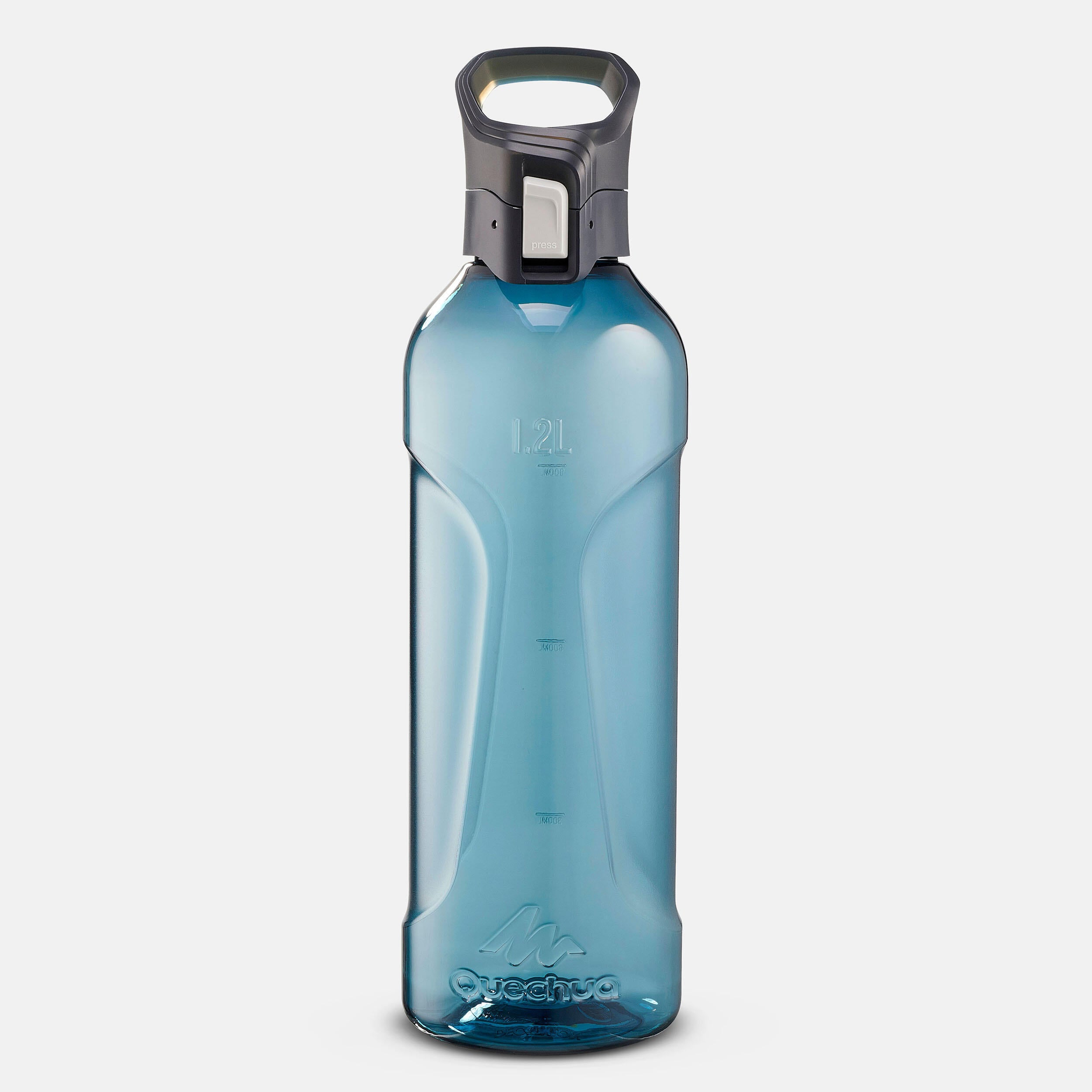 Quechua MH500 Ecozen Quick Release Plastic Bottle for Hiking, Blue