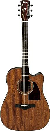 Ibanez Artwood AW54 Ac El Open Pore Guitar, Natural Ibanez Artwood AW54 Ac El Guitar Open Pore Natural