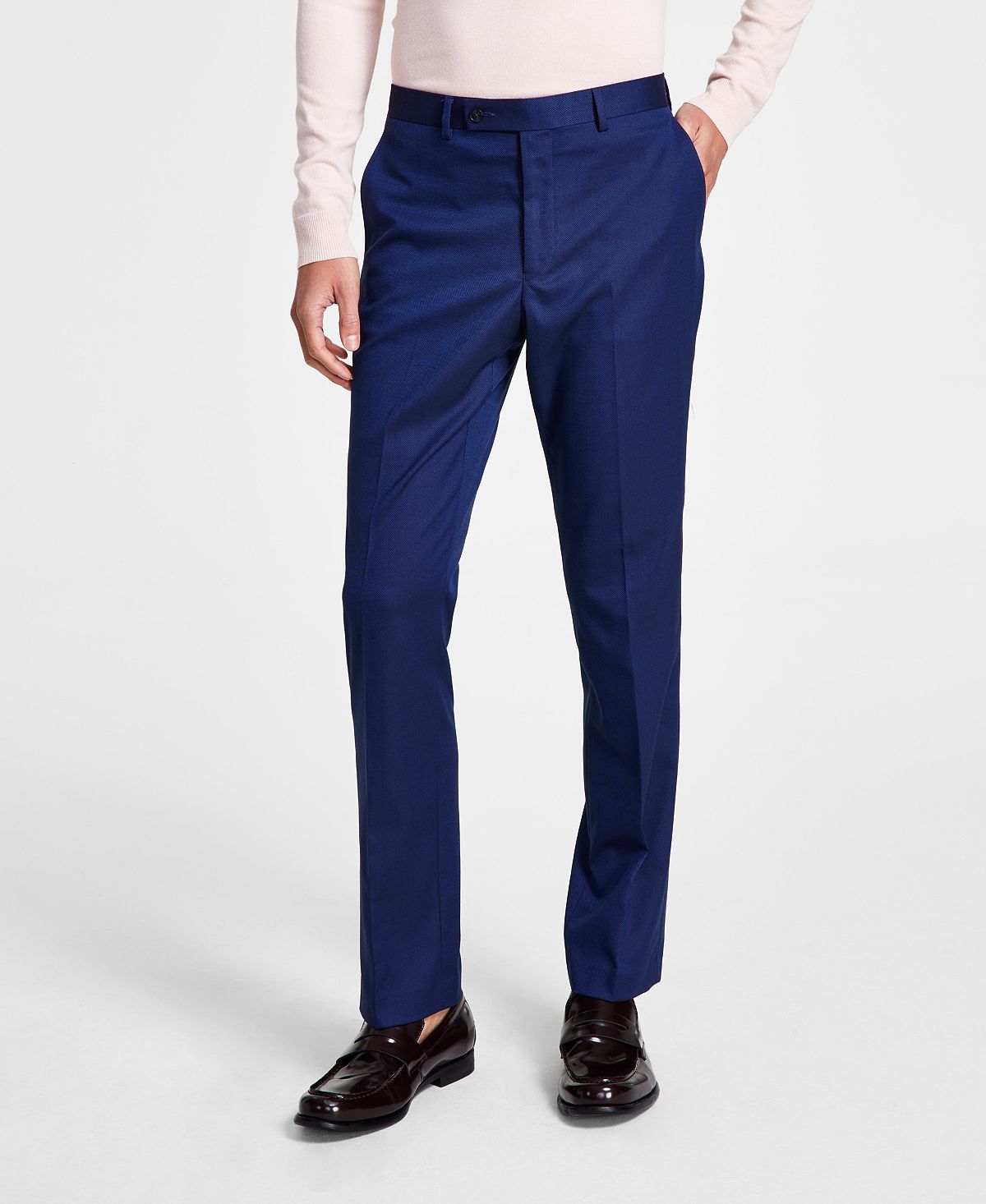 Calvin Klein Men's Slim Fit Dress Pants, Blue