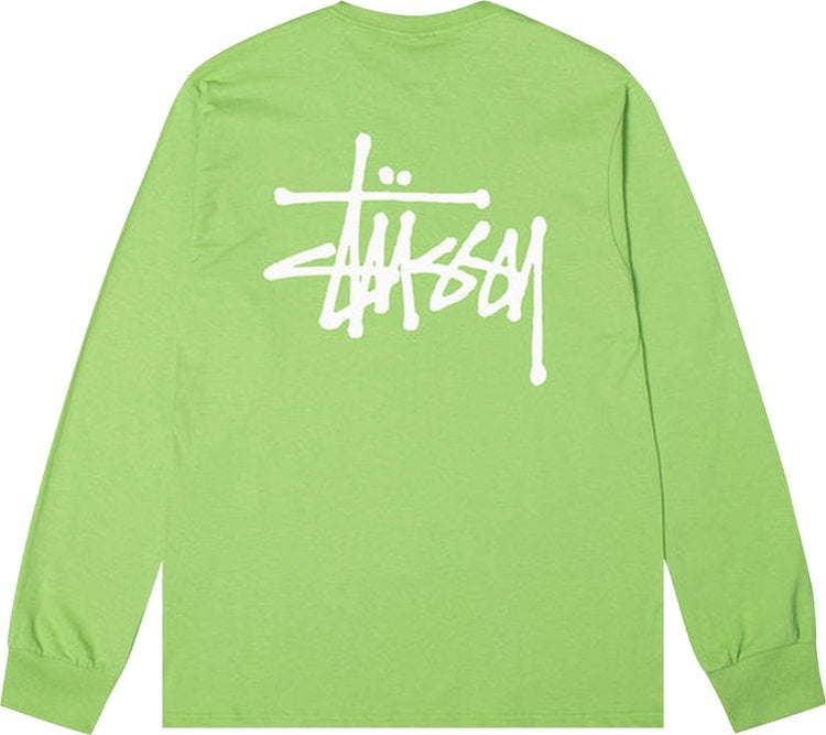 Stussy Basic Long-Sleeve Tee 'Tea', green