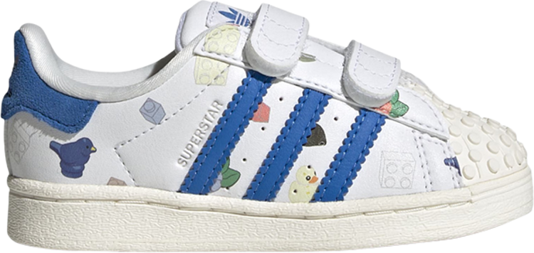 Adidas LEGO x Superstar CF I sneakers, white