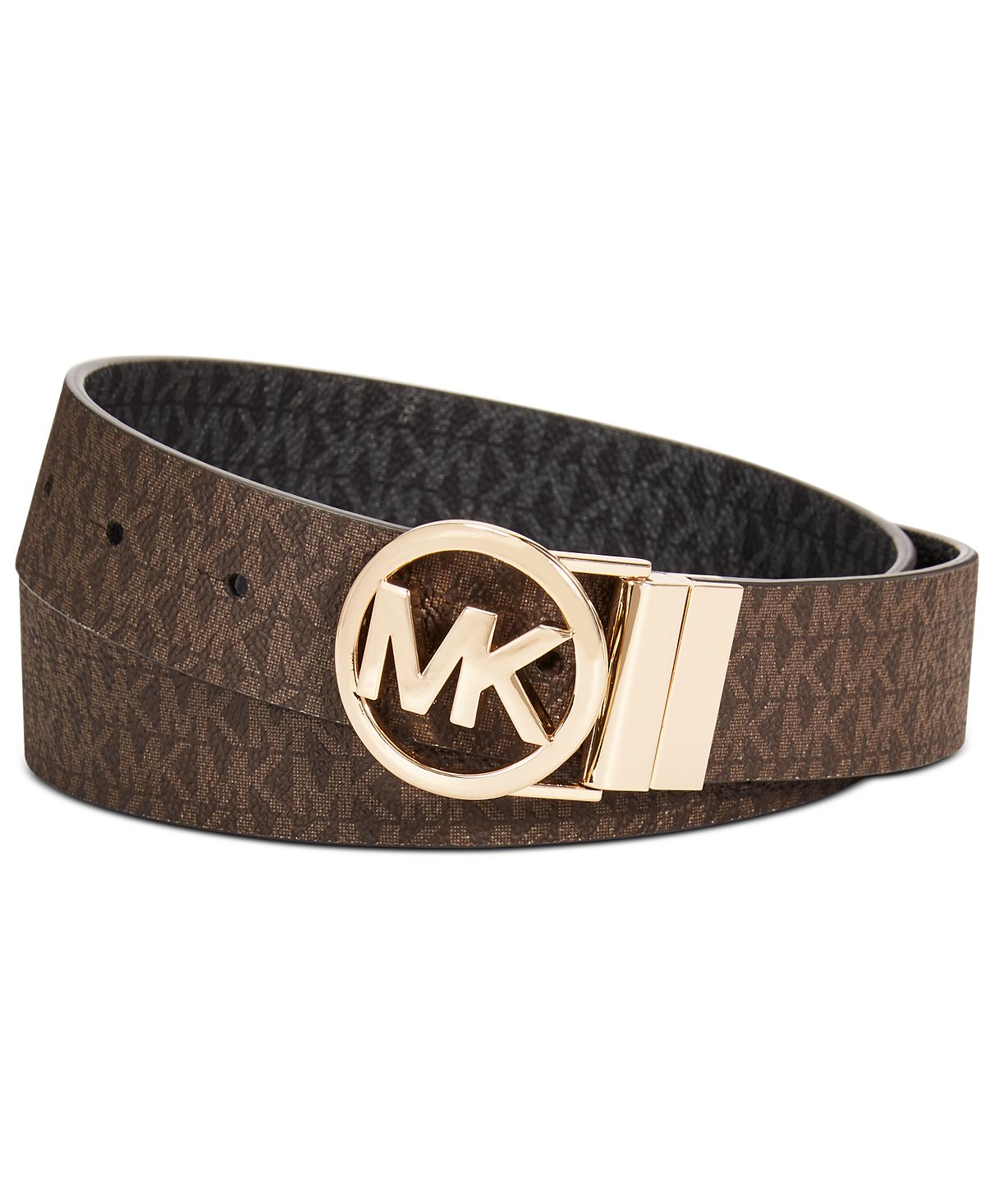 Reversible Signature Belt with Michael Kors Logo Buckle, Multi