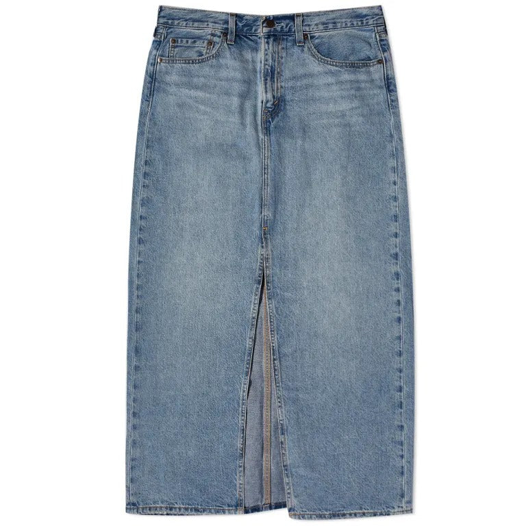 Levis Vintage Clothing Ankle Column Midi Skirt, blue