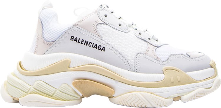 حذاء رياضي Balenciaga Triple S باللون الأبيض والبني 2018