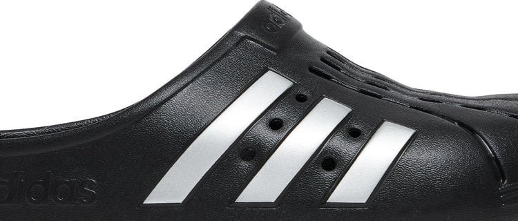 Adidas Adilette Clog Sandals 'Black Silver', black