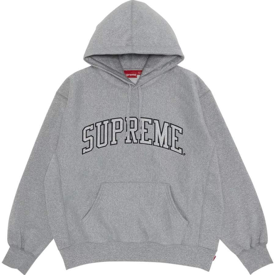 Supreme Glitter Arc Hoodie, Gray