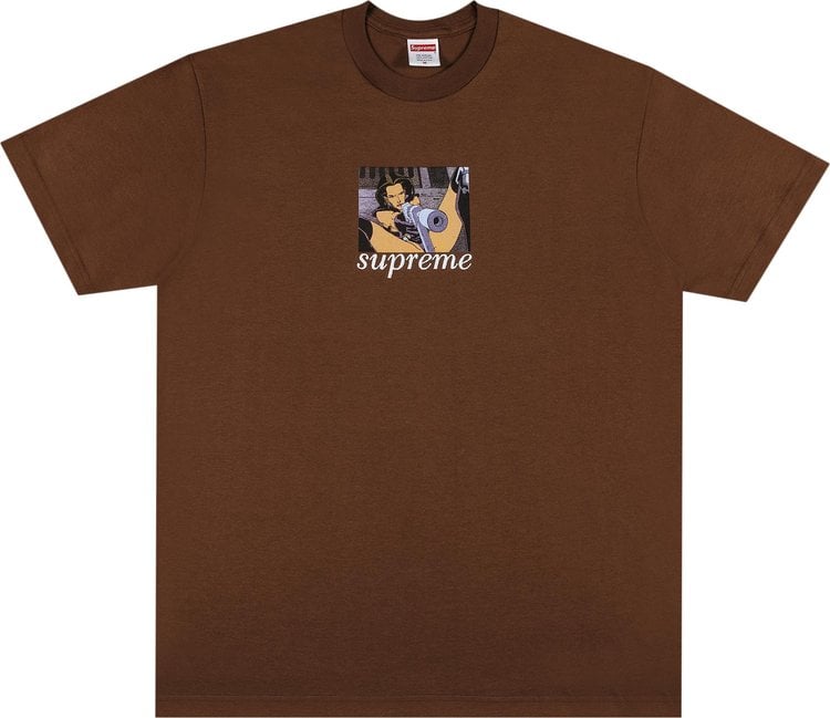 Supreme Aeon Flux Gun Tee 'Brown', Brown