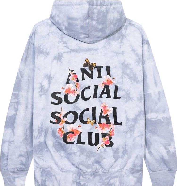 Anti Social Social Club Kkoch Never Dies Tie Dye Hoodie 'Grey', gray