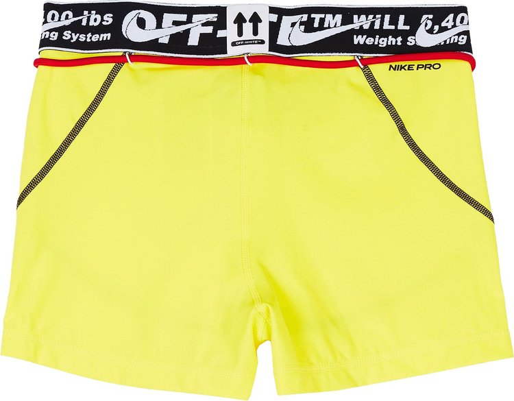 Nike x Off-White NRG RU Pro Shorts 'Opti Yellow', yellow