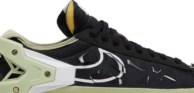 Nike Acronym x Blazer Low 'Black Olive Aura' in black