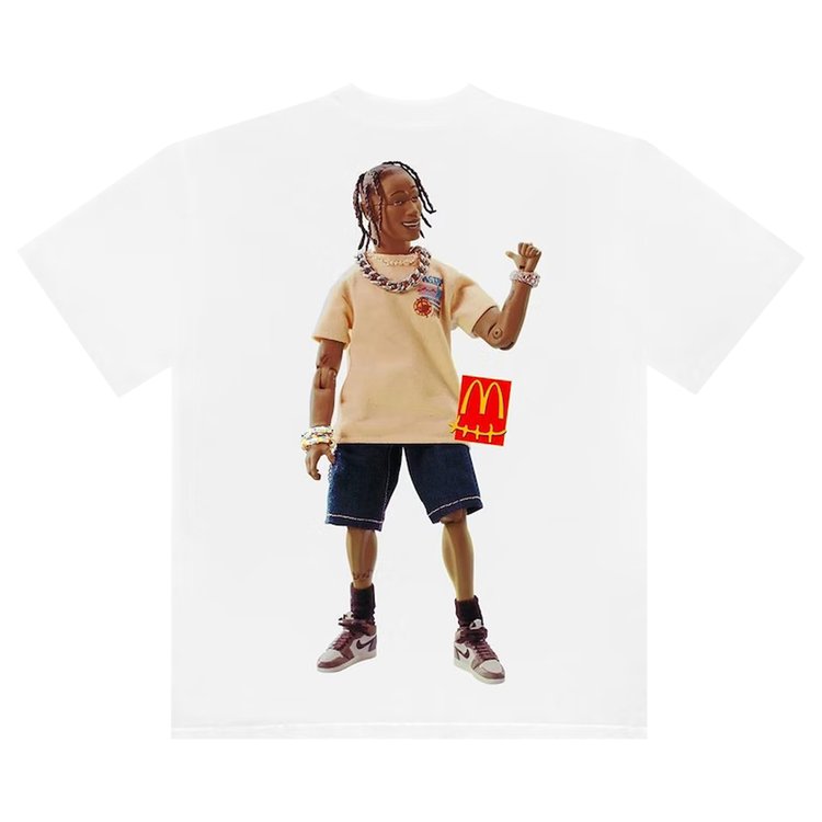 Cactus Jack by Travis Scott x McDonald's Action Figure Series T-Shirt 'White', White