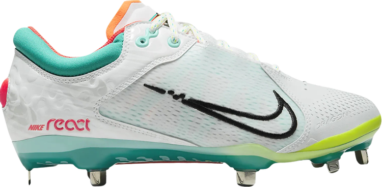 Nike Wmns Hyperdiamond 4 Elite 'White Turbo Green' Boots, White