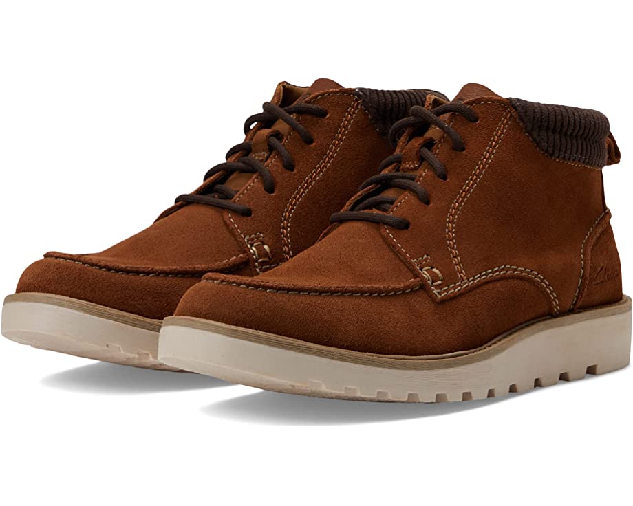 Barnes Mid Clarks boots, suede