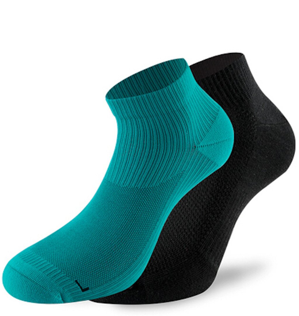 Lenz 3.0 Running socks, black and green