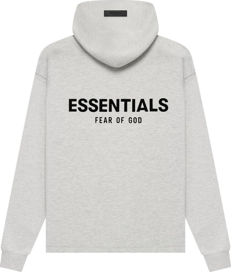 Fear of God Essentials Relaxed Hoodie 'Light Oatmeal', gray