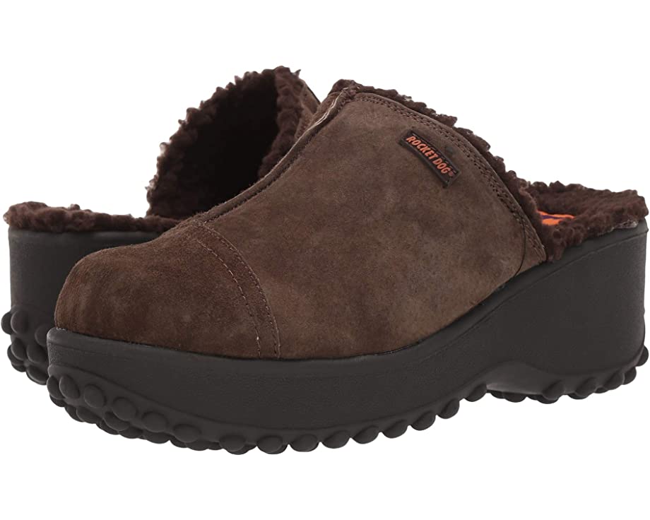 Fran Rocket Dog clog, chocolate nubuck