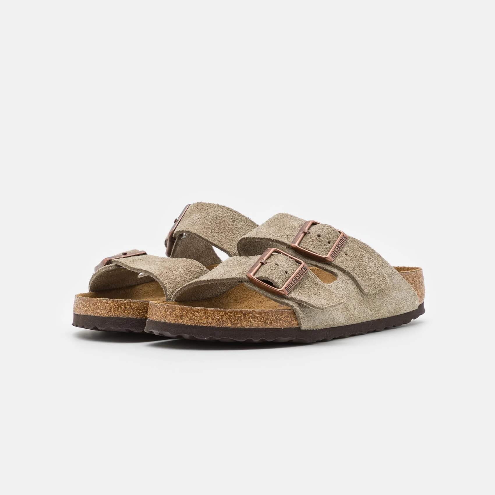 Birkenstock Arizona Soft Footbed Sandals (Unisex), taupe