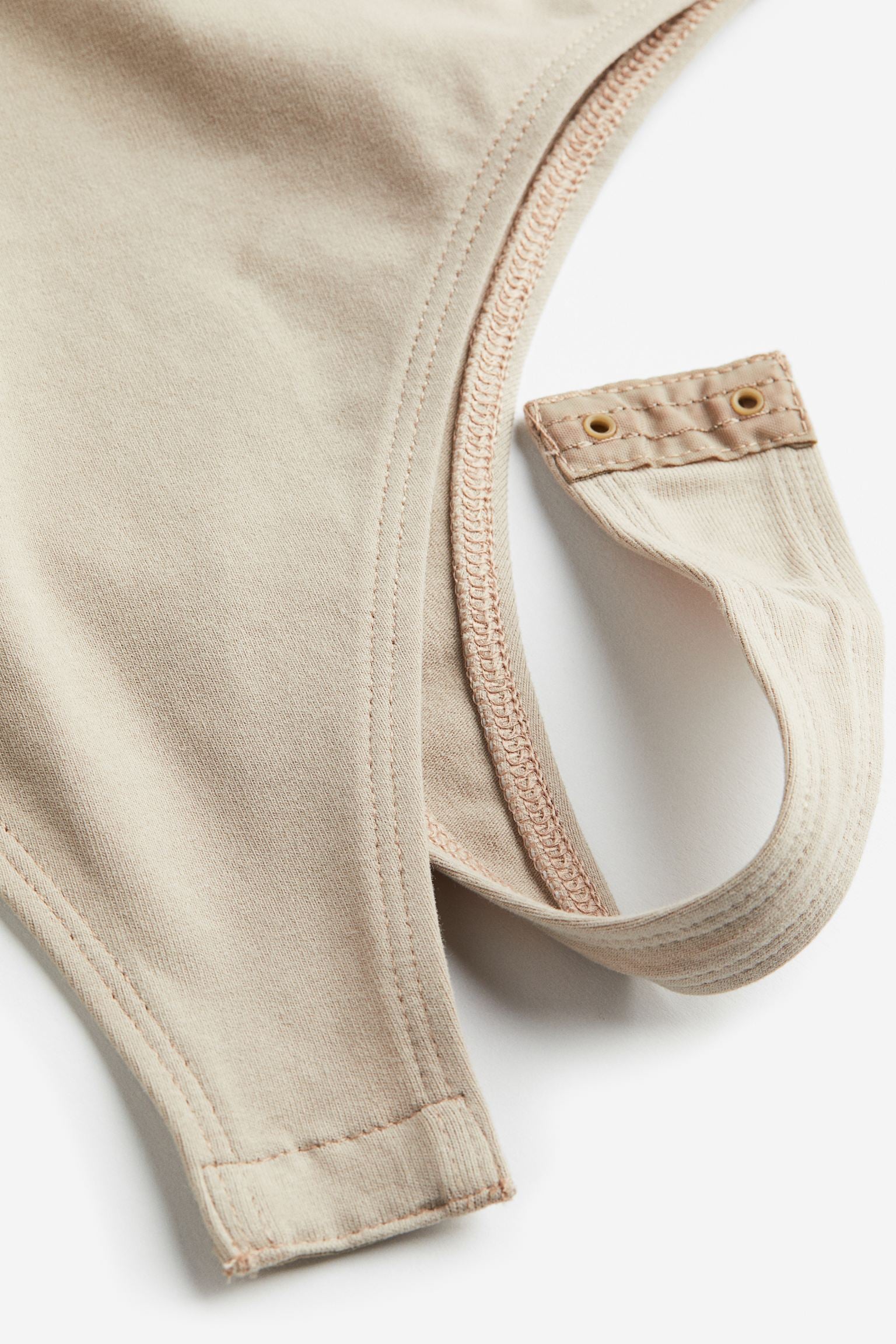 H&M Square-neck Thong bodysuit, beige