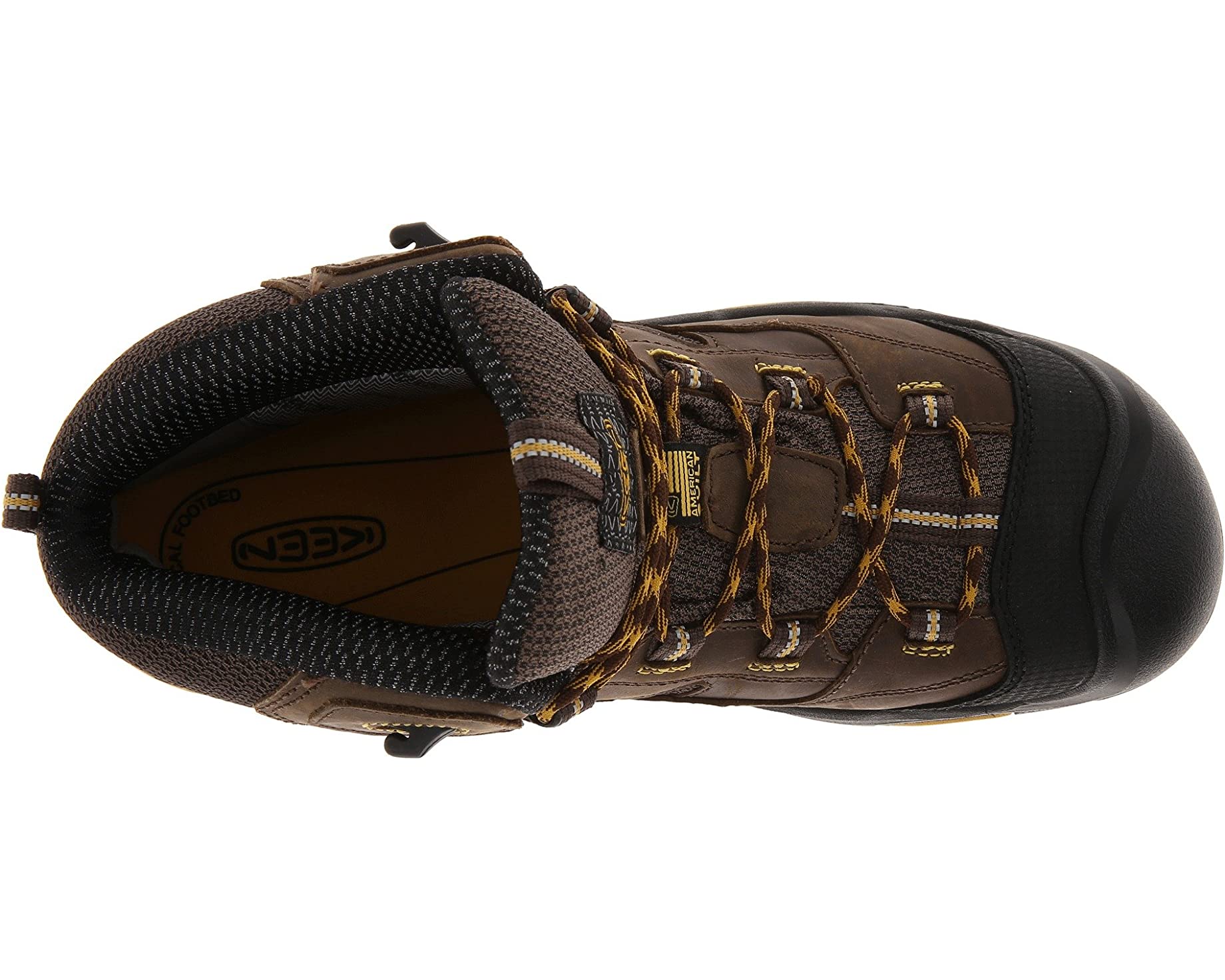 حذاء Braddock Mid WP KEEN Utility باللون البني Cascade