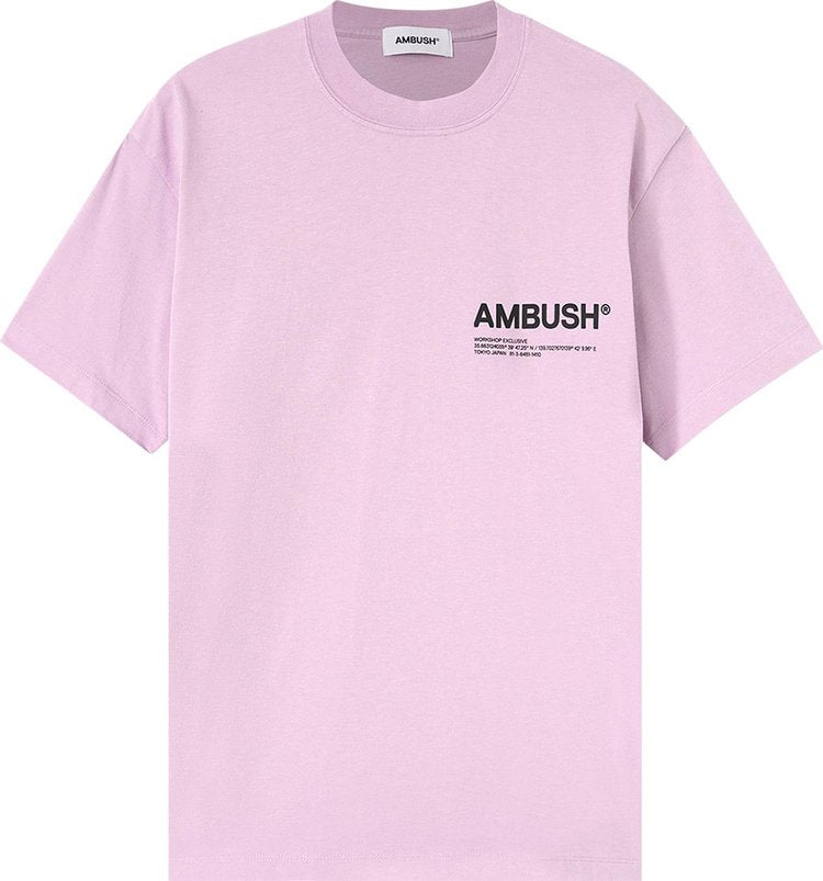 Ambush Jersey Workshop T-Shirt 'Lavendula/Black', Purple