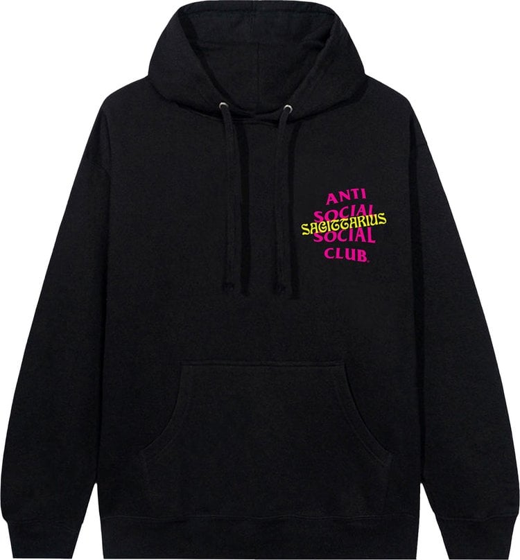 Anti Social Social Club Sag Hoodie 'Black', black