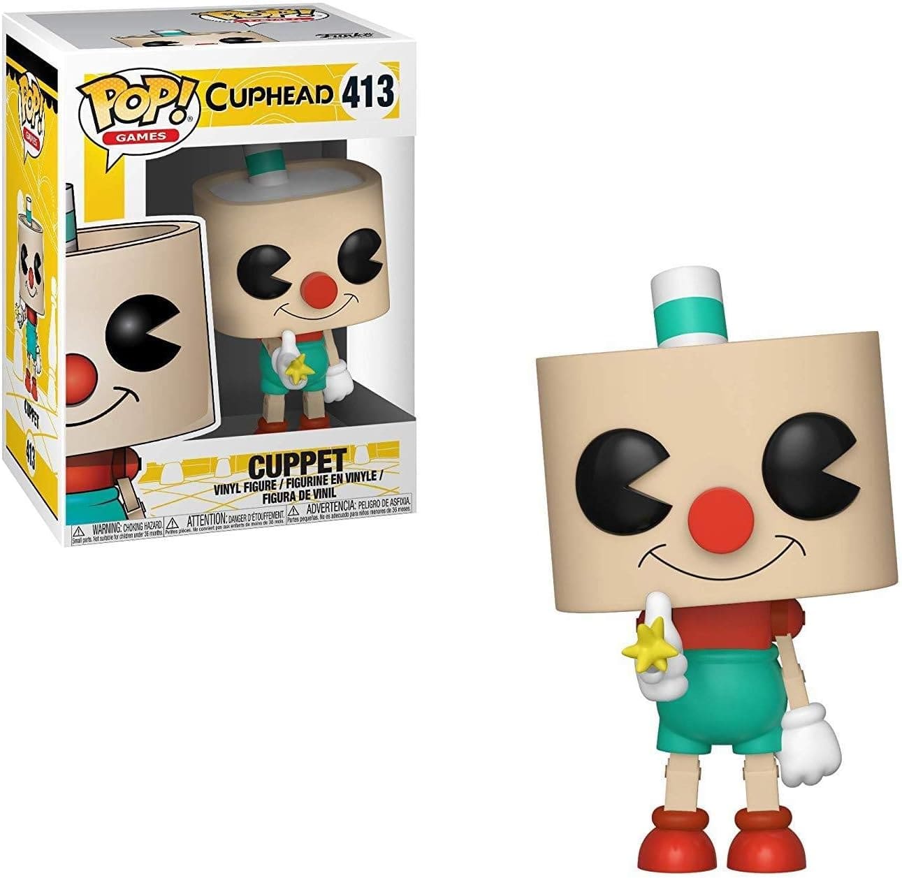 Collectible Funko Pop! Games: Cuphead - Cuppet