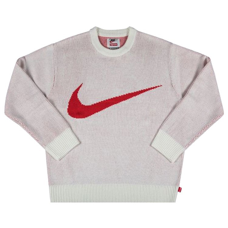 Supreme x Nike Swoosh Sweater 'White', white