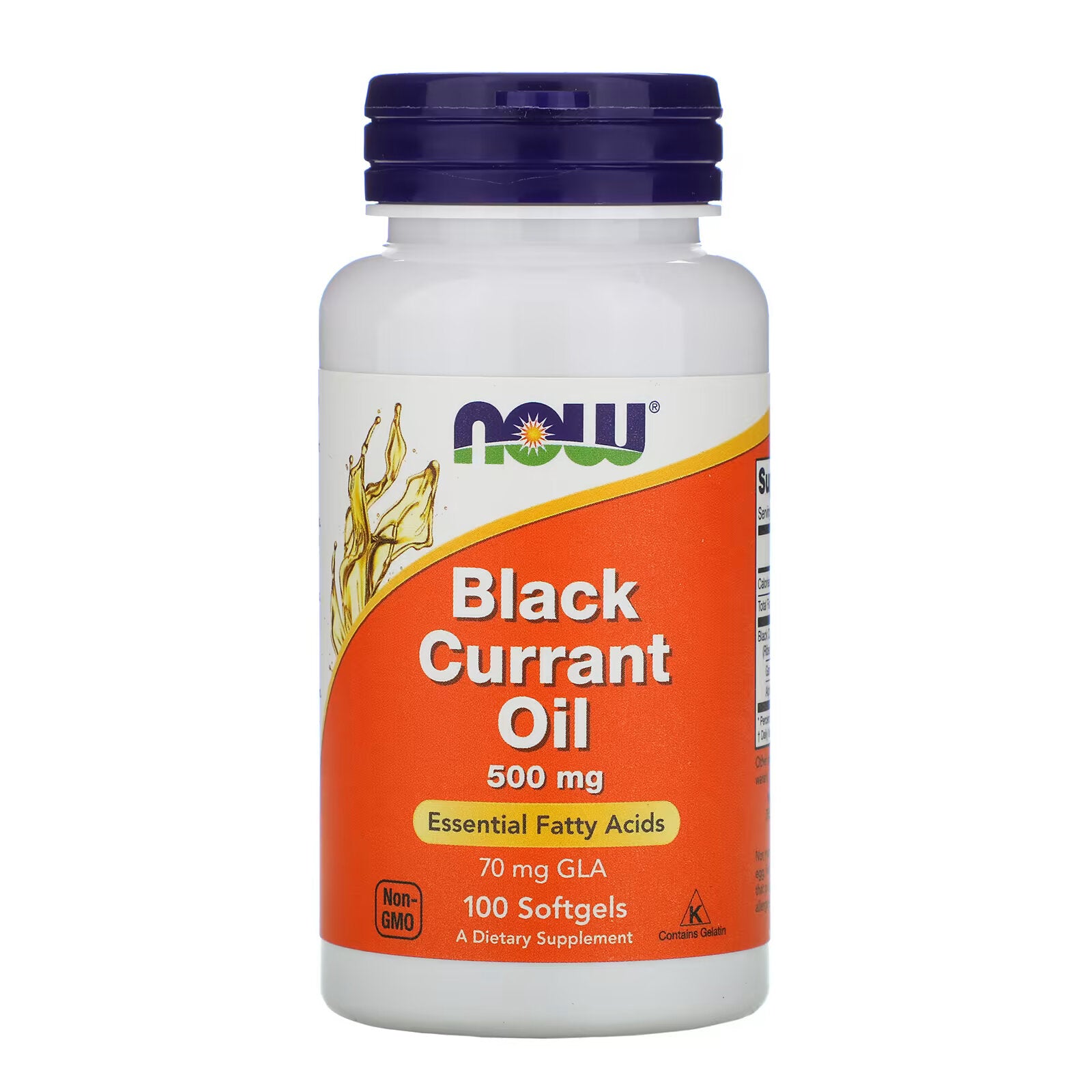 NOW Foods, Blackcurrant Oil, 500 mg, 100 Softgels