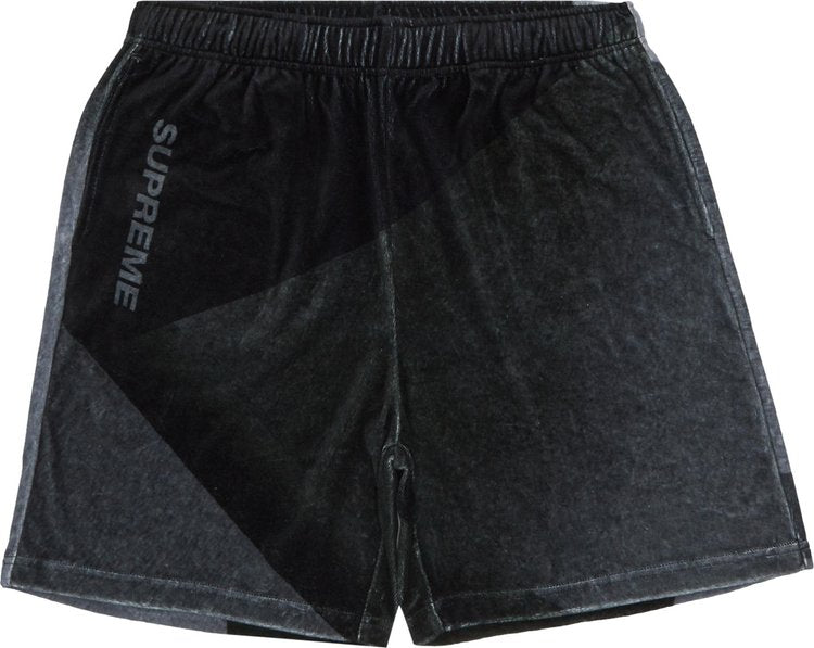 Supreme Geo Velor Short Black