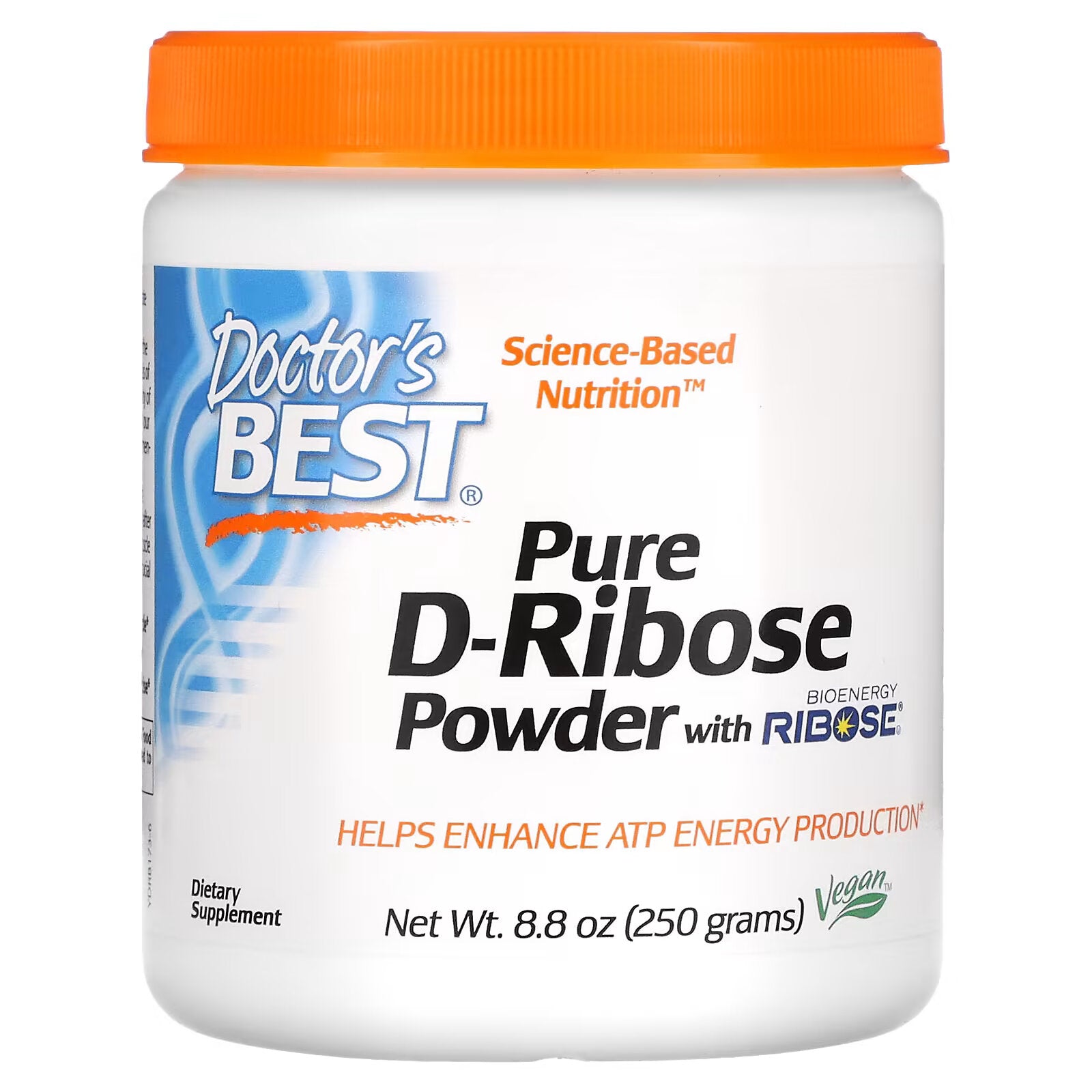 Doctor's Best, Pure D-Ribose Powder with BioEnergy Ribose, 8.8 oz (250 g)