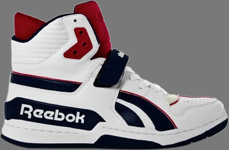 حذاء رياضي من Reebok Commitment Mid 'White Navy' باللون الأبيض