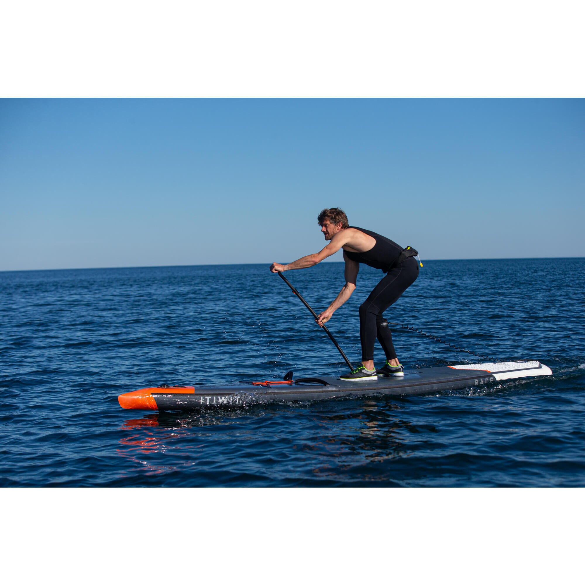 Men's Longjohn Canoe Kayak Stand Up Paddle 2mm Neoprene Wetsuit ITIWIT