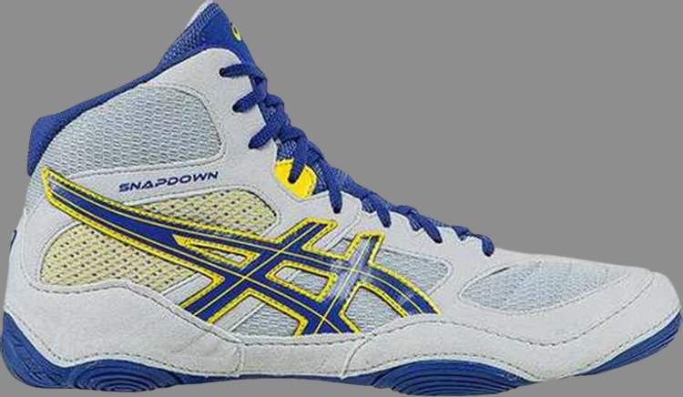 Asics 'grey true blue' snapdown sneakers, gray