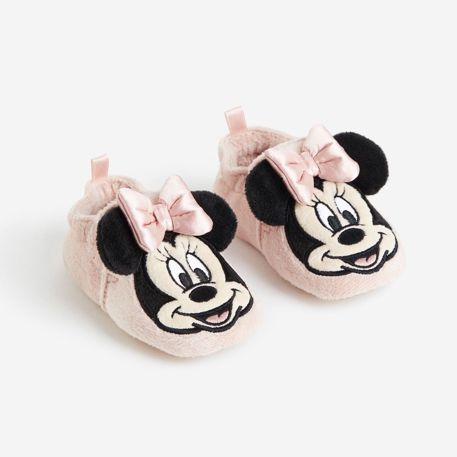 شبشب H&amp;M Disney Mickey Mouse Soft Appliquéd باللون الوردي الفاتح