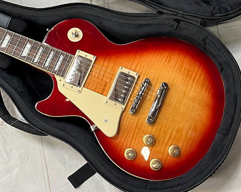 جيتار Epiphone Les Paul Standard 50's Left Handed Heritage Cherry Sunburst جديد غير مستخدم أصلي 8 رطل 12 أونصة