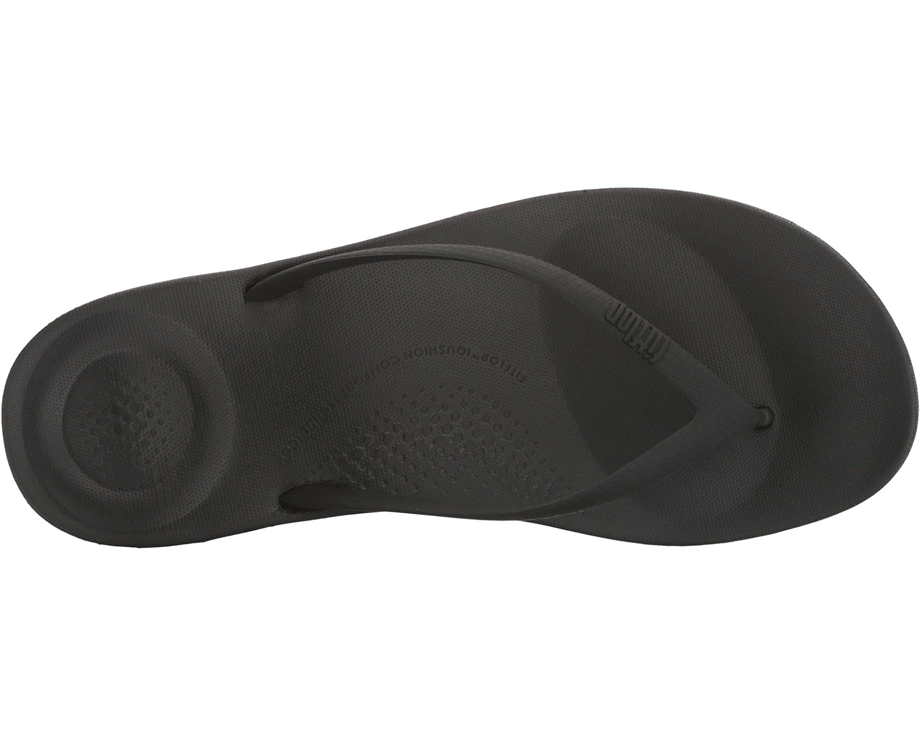 صندل Iqushion Ergonomic Flip-Flop FitFlop، أسود