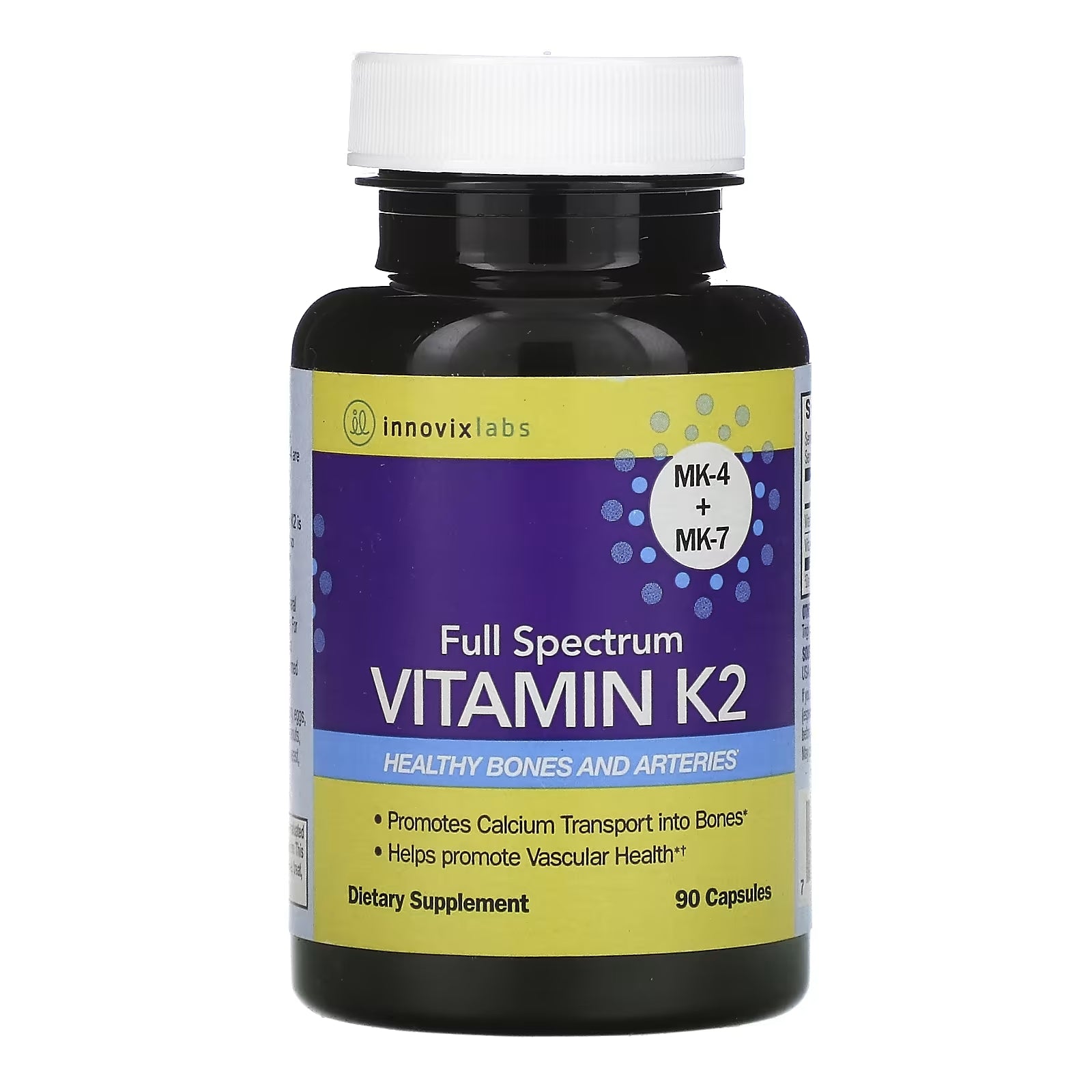 InnovixLabs Full Spectrum Vitamin K2, 90 Capsules