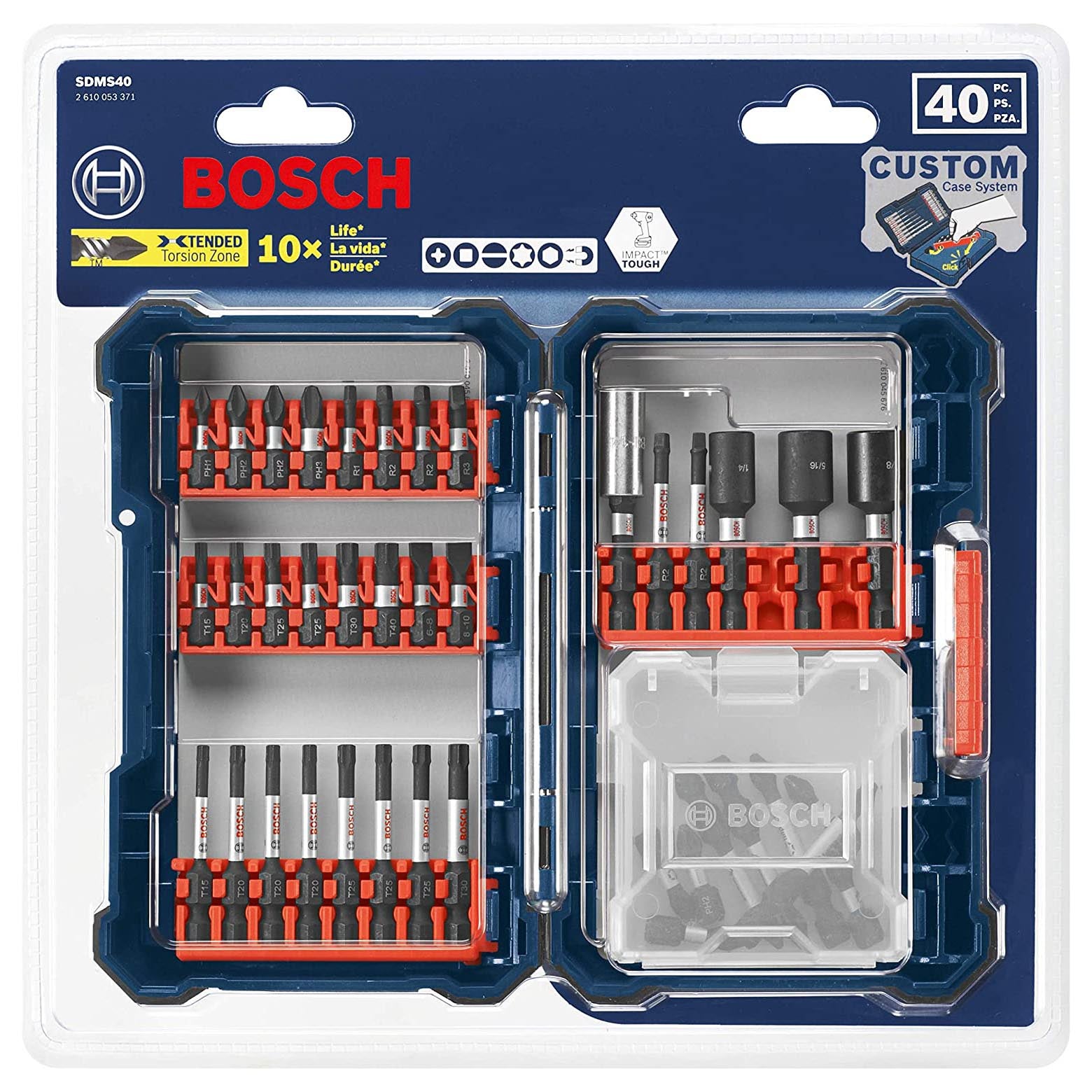 Bit set Bosch SDMS40, 40 pieces