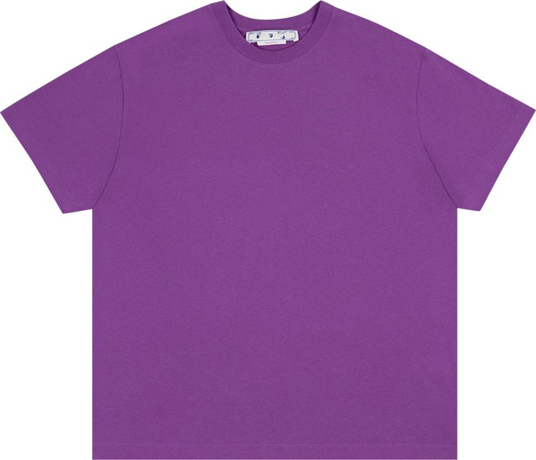 Off-White Diag Tab Over Short-Sleeve Tee 'Orchid', Purple