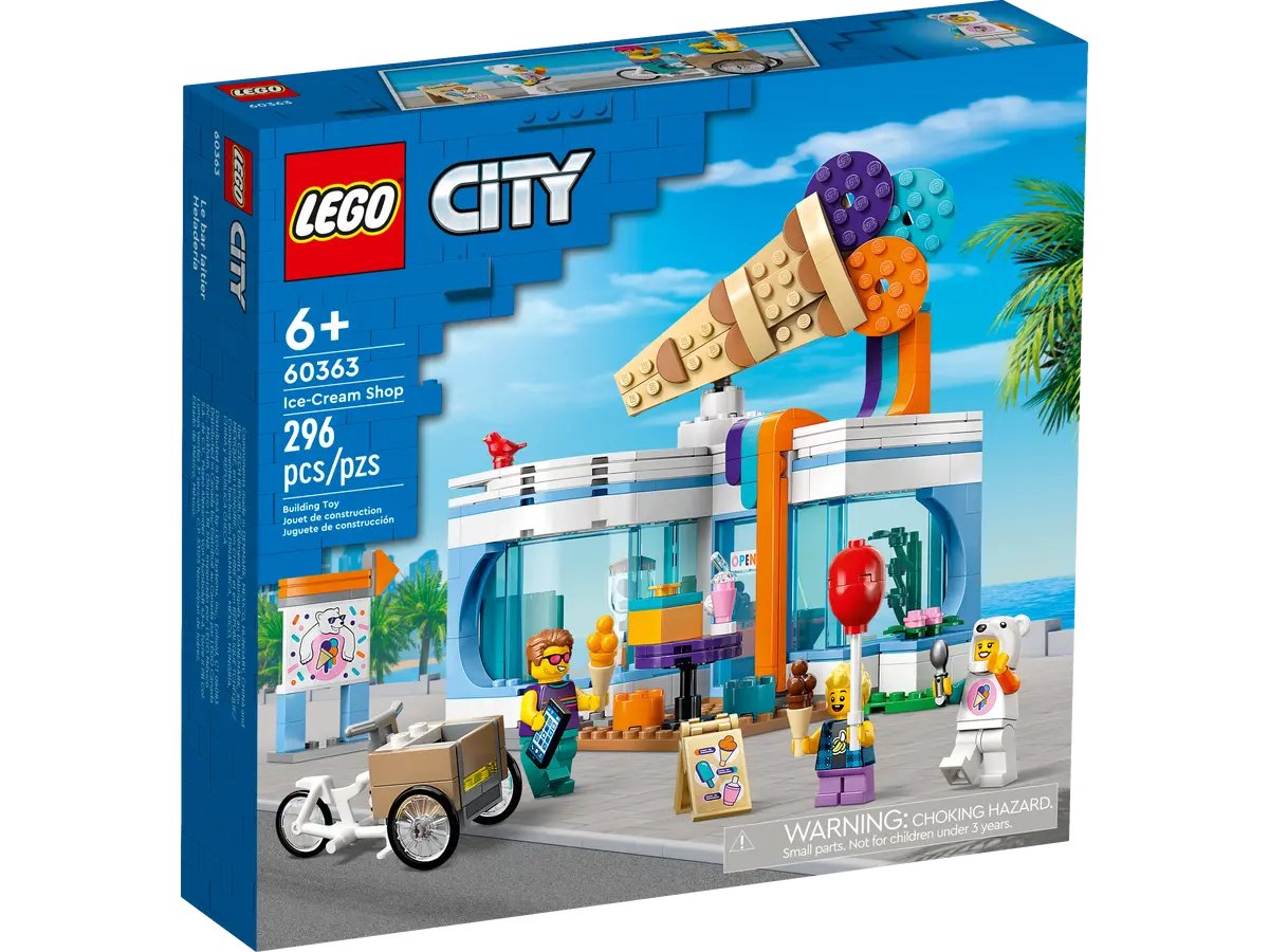 Lego City Ice-Cream Shop 60363, 296 pieces