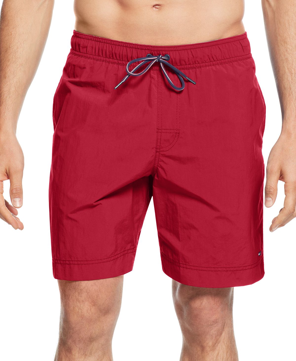 Tommy Hilfiger Men's Big and Tall 9.5" Solid Solid Swim Trunks multi