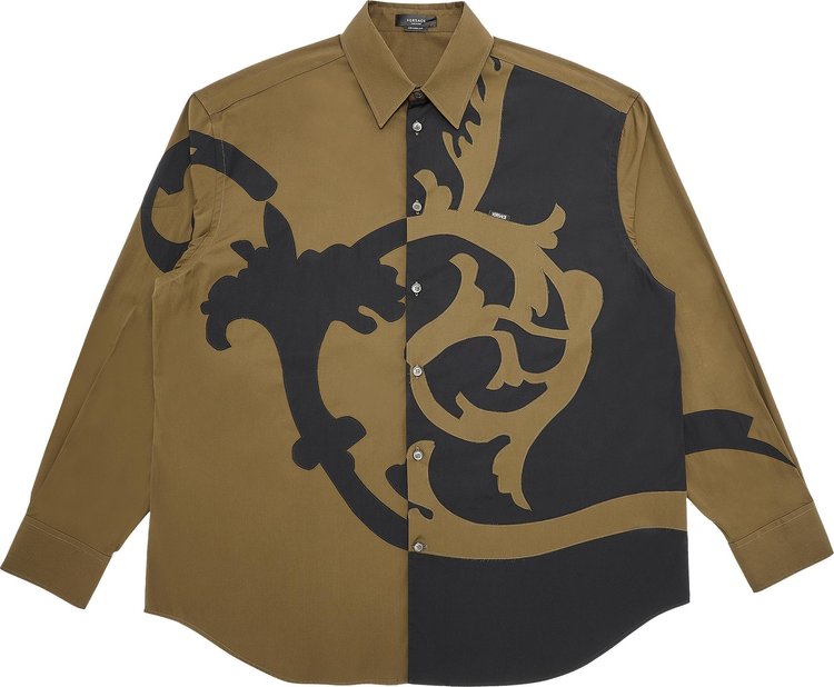 تي شيرت Versace Baroque PrinT-Shirt "Black"، أسود