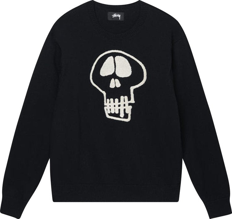 Stussy Skull Sweater 'Black', black