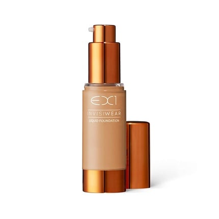 EX1 Cosmetics Invisiwear Liquid Full Coverage Foundation Makeup Shade 8 . 0 – vegan, oil and fragrance free dermatologically and clinically tested