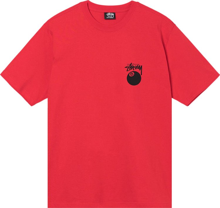 Stussy Billiards Tee 'Red', red