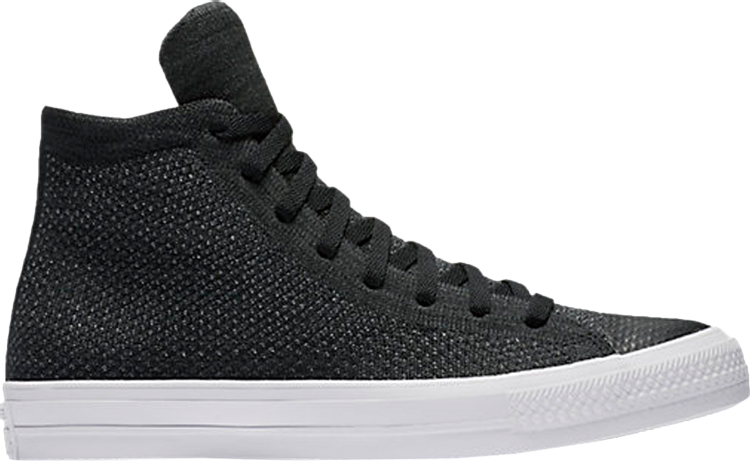 حذاء رياضي Converse Nike x Chuck Taylor All Star Flyknit Hi Black، باللون الأسود