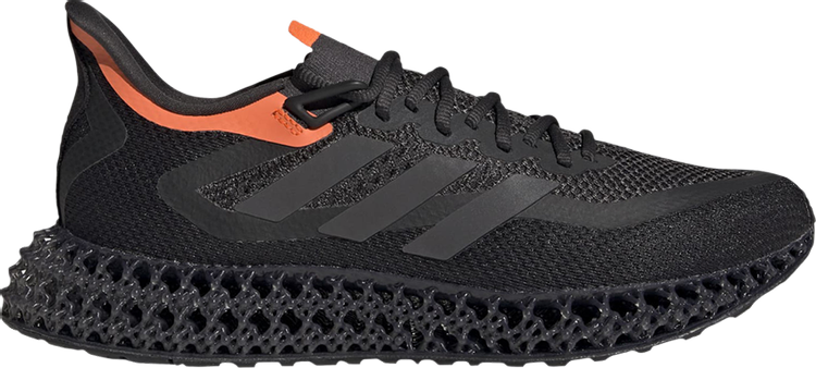 Adidas 4DFWD 2 'Carbon Impact Orange' sneakers, black