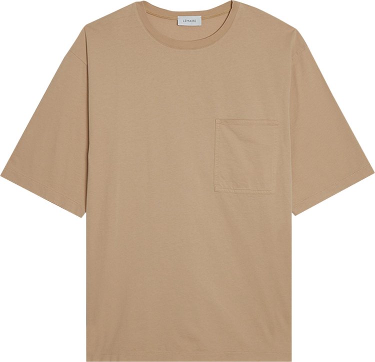 Lemaire Boxy T-Shirt 'Pale Straw' Tan