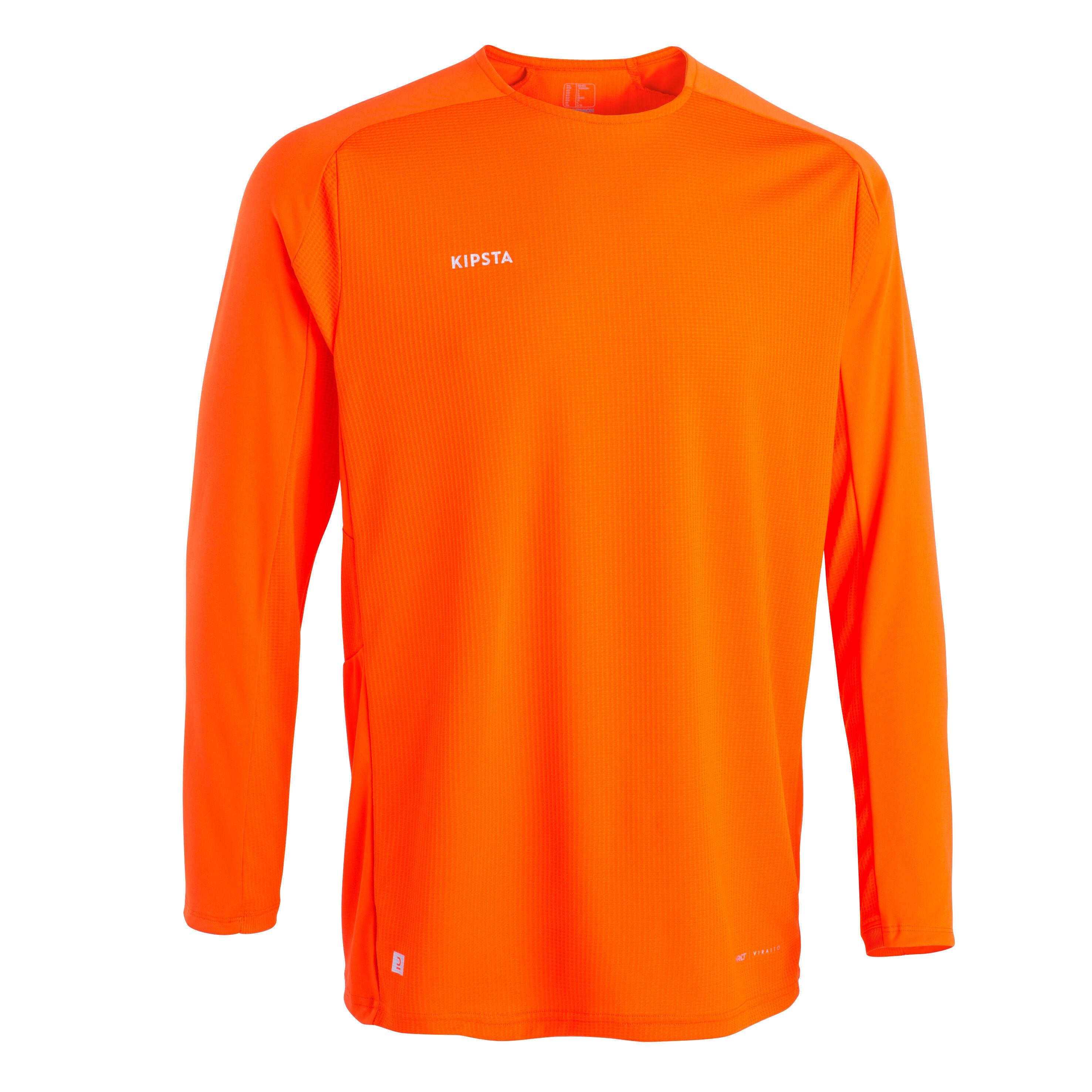 T-shirt with long sleeves VIRALTO club women's/men's orange KIPSTA, Kinglet